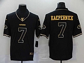 Nike 49ers 7 Colin Kaepernick Black Gold Vapor Untouchable Limited Jersey,baseball caps,new era cap wholesale,wholesale hats